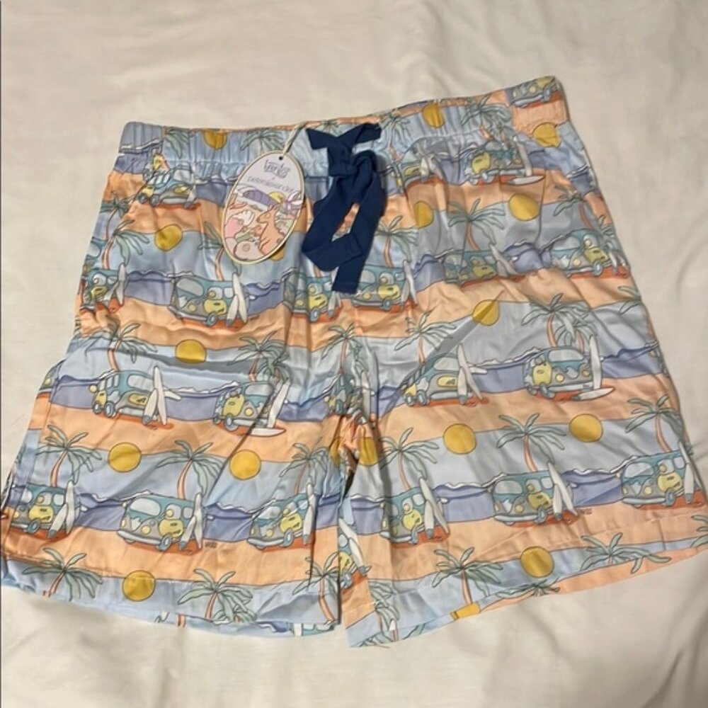 Peter Alexander Men's Van Mid Pajama Shorts in Size M NWT